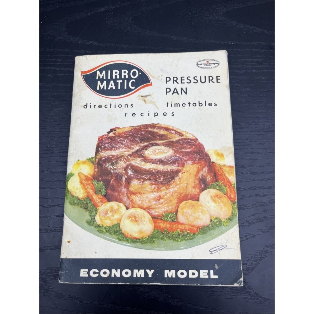 Vintage‎ Mirro Matic Pressure Pan Cooker Manual 1961 Recipes Instruction Booklet